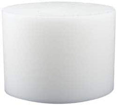 Made in USA - 6 Inch Diameter, 1/2 Inch Thick, Plastic Disc - White, PTFE Virgin - Benchmark Tooling