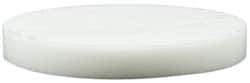 Made in USA - 4 Inch Diameter, 1/2 Inch Thick, Plastic Disc - White, PTFE Virgin - Benchmark Tooling