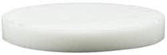 Made in USA - 4 Inch Diameter, 1/2 Inch Thick, Plastic Disc - White, PTFE Virgin - Benchmark Tooling