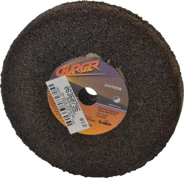 Norton - 6" Diam x 5/8" Hole x 1" Thick, Q Hardness, 16 Grit Surface Grinding Wheel - Aluminum Oxide, Type 1, Very Coarse Grade, 8,000 Max RPM, No Recess - Benchmark Tooling