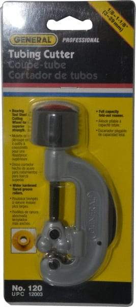 General - 1/8" to 1-1/8" Pipe Capacity, Tube Cutter - Cuts Copper - Benchmark Tooling