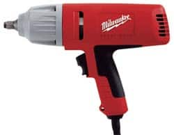 Milwaukee Tool - 1/2 Inch Drive, 300 Ft./Lbs. Torque, Pistol Grip Handle, 1,800 RPM, Impact Wrench - 7 Amps, 120 Volts - Benchmark Tooling