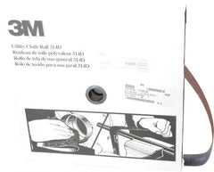 3M - 1-1/2" x 50 Yd 50 Grit Aluminum Oxide Cloth Roll - Coarse Grade, X Weighted Backing - Benchmark Tooling