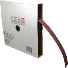 3M - 1-1/2" x 50 Yd 60 Grit Aluminum Oxide Cloth Roll - Medium Grade, X Weighted Backing - Benchmark Tooling