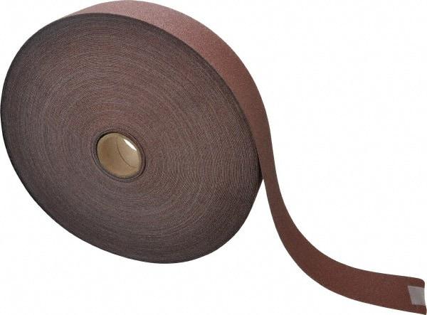 3M - 1-1/2" x 50 Yd 100 Grit Aluminum Oxide Cloth Roll - Fine Grade, J Weighted Backing - Benchmark Tooling