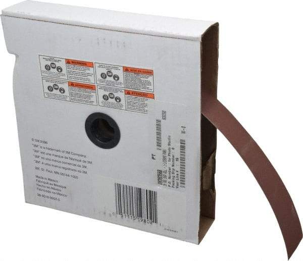 3M - 1-1/2" x 50 Yd 400 Grit Aluminum Oxide Cloth Roll - Extra Fine Grade, J Weighted Backing - Benchmark Tooling