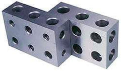 Suburban Tool - 0.0001 Squareness Per Inch, Hardened Steel, 1-2-3 Block with 11 Hole Setup Block - 5/16 - 18 Inch Tapped Hole Size, Sold As Matched Pair - Benchmark Tooling