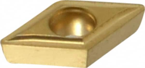 Kennametal - DPMT21.51 LF Grade KC850 Carbide Turning Insert - TiC/TiCN/TiN Finish, 55° Diamond, 1/4" Inscr Circle, 3/32" Thick, 1/64" Corner Radius - Benchmark Tooling
