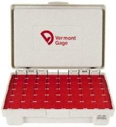 Vermont Gage - 55 Piece, 0.006-0.06 Inch Diameter Plug and Pin Gage Set - Minus 0.0002 Inch Tolerance, Class ZZ - Benchmark Tooling