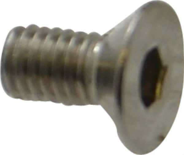 Value Collection - M3x0.50 Metric Coarse Hex Socket Drive, 90° Flat Screw - Grade 18-8 & Austenitic A2 Stainless Steel, Uncoated, Fully Threaded, 6mm OAL - Benchmark Tooling