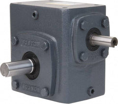 Boston Gear - 1-3/4 Centerline Distance, 50:1, 35 RPM Output, 0.44 Input Horsepower, 573 Lbs. Max Torque, Speed Reducer - Single Shaft Left - Benchmark Tooling