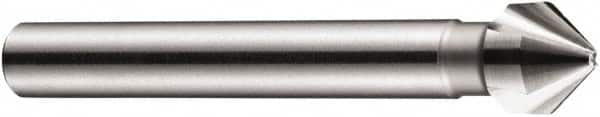 DORMER - 6mm Shank Diam, 3 Flute 82° High Speed Steel Countersink - Benchmark Tooling