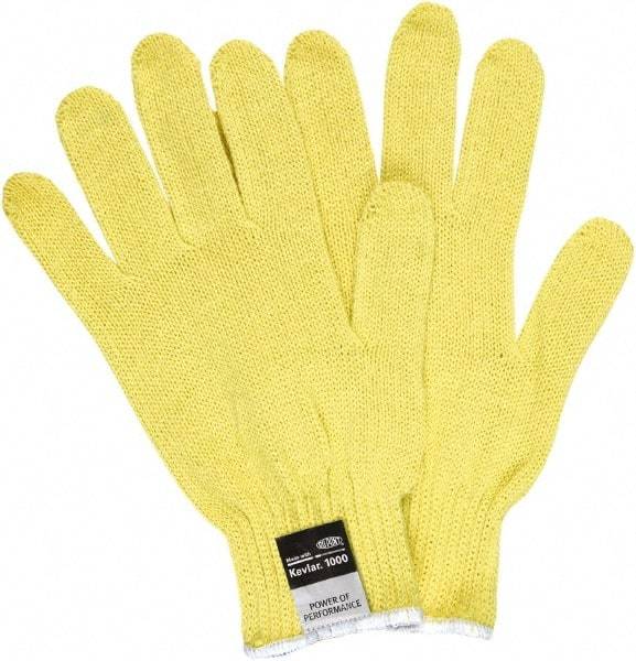 MCR Safety - Size S, ANSI Cut Lvl A2, Cut Resistant Gloves - Yellow - Benchmark Tooling