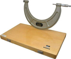 Value Collection - 9 to 10" Range, 0.0001" Graduation, Mechanical Outside Micrometer - Ratchet Stop Thimble - Benchmark Tooling