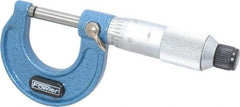 Fowler - 0 to 1" Range, 0.0001" Graduation, Mechanical Outside Micrometer - Friction Thimble, Accurate to 0.0001" - Benchmark Tooling