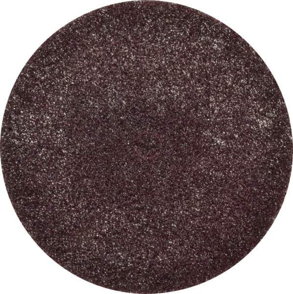 3M - 6" Medium Grade Aluminum Oxide Deburring Disc - 1/2" Center Hole, Arbor Connection, Maroon, 4,000 Max RPM - Benchmark Tooling
