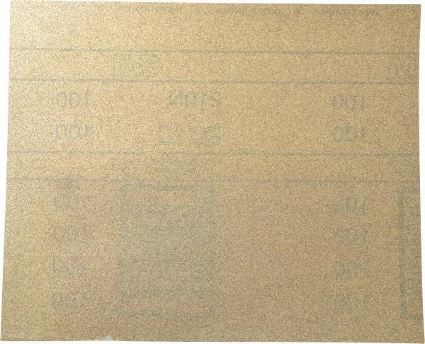 3M - 100 Grit, Aluminum Oxide Sanding Sheet - 11" Long x 9" Wide, Fine Grade, A Weighted Paper Backing - Benchmark Tooling