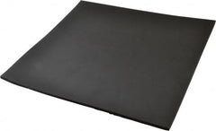 Made in USA - 12" Long, 12" Wide, 1/4" Thick, Neoprene Rubber Foam Sheet - 50 to 60 Durometer, Black, -20 to 220°F, 900 psi Tensile Strength, Stock Length - Benchmark Tooling