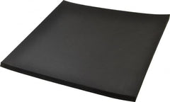 Made in USA - 12" Long, 12" Wide, 1/2" Thick, Neoprene Rubber Foam Sheet - 65 to 75 Durometer, Black, -20 to 220°F, 1,000 psi Tensile Strength, Stock Length - Benchmark Tooling