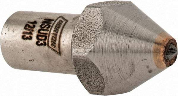 Norton - 1/3 Carat Single Point Diamond Dresser - 1-7/16" Long x 7/16" Shank Diam, 5/8" Diam Head - Benchmark Tooling