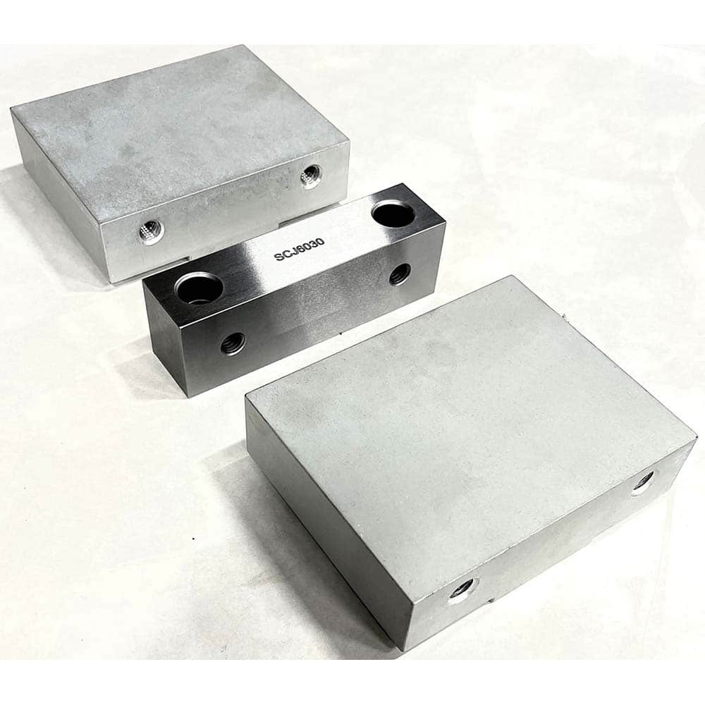 TE-CO - Vise Jaw Sets; Jaw Width (mm): 152.4 ; Jaw Width (Inch): 6 ; Jaw Width (Decimal Inch): 6 ; Set Type: Component Kit ; Material: Steel ; Vise Compatibility: 6" Vises - Exact Industrial Supply