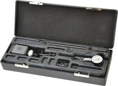 TESA Brown & Sharpe - 0.0005" Graduation, 0.03" Max Meas, 0-15-0 Dial Reading, Dial Indicator & Base Kit - 1-1/4" Base Length x 1-1/4" Base Width x 1-3/4" Base Height, 1" Dial Diam - Benchmark Tooling