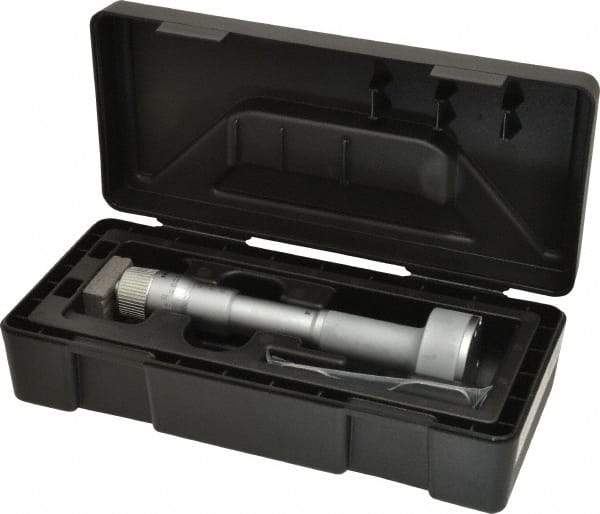 Mitutoyo - 1.6 to 2", Mechanical Inside Hole Micrometer - 0.0002" Graduation, 0.00015" Accuracy, Ratchet Stop Thimble - Benchmark Tooling