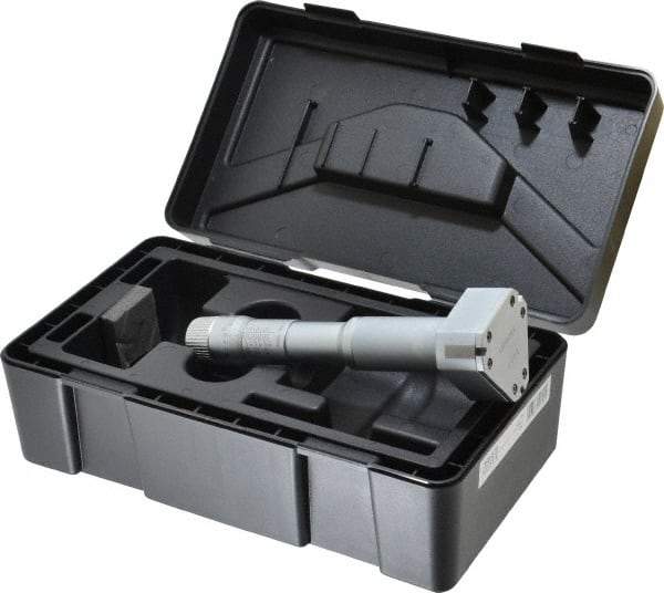 Mitutoyo - 2 to 2-1/2", Mechanical Inside Hole Micrometer - 0.0002" Graduation, 0.00015" Accuracy, Ratchet Stop Thimble - Benchmark Tooling