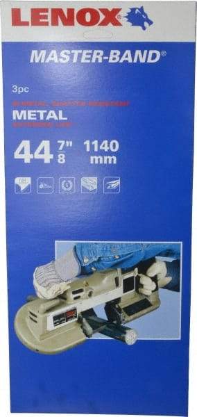 Lenox - 3' 8-7/8" Long x 0.023" Thick, 24 Teeth per Inch, Portable Band Saw Blade - Bi-Metal Blade, High Speed Steel Teeth, Toothed Edge - Benchmark Tooling