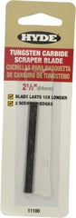 Hyde Tools - Solid Carbide 2-Edge Scraper Replacement Blade - 5-7/8" Blade Length x 2-1/2" Blade Width, For 10620 - Benchmark Tooling