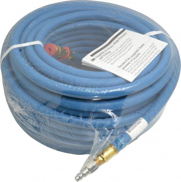 3M - 100 Ft. Long, High Pressure Straight SAR Supply Hose - 3/8 Inch Inside Diameter, Compatible with V and W Series Air Control Devices and Dual Airline Systems - Benchmark Tooling