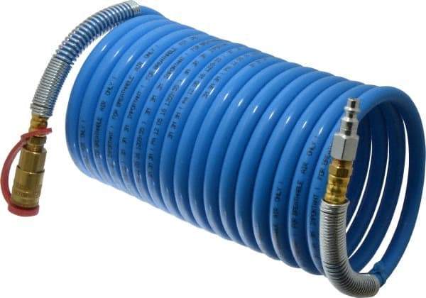 3M - 25 Ft. Long, High Pressure Coiled SAR Supply Hose - 3/8 Inch Inside Diameter, Compatible with 3M High Pressure Compressed Air System - Benchmark Tooling