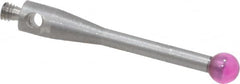 SPI - 3 mm Ball Diameter, M2 Thread, Ruby Point Ball Tip CMM Stylus - 20 mm Overall Length - Benchmark Tooling