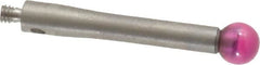 SPI - 4 mm Ball Diameter, M2 Thread, Ruby Point Ball Tip CMM Stylus - 20 mm Overall Length - Benchmark Tooling