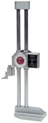 Mitutoyo - 12" Dial Height Gage - 0.001" Graduation, Accurate to 0.0015", Dial and Counter Display - Benchmark Tooling