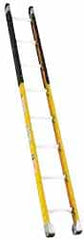 Made in USA - 12' High, Type IA Rating, Fiberglass Extension Ladder - Benchmark Tooling