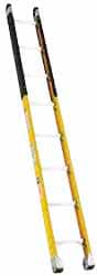 Made in USA - 8' High, Type IA Rating, Fiberglass Extension Ladder - Benchmark Tooling