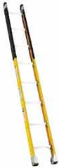 Made in USA - 14' High, Type IA Rating, Fiberglass Extension Ladder - Benchmark Tooling