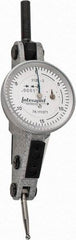 INTERAPID - 0.06 Inch Range, 0.0005 Inch Dial Graduation, Horizontal Dial Test Indicator - 1.2 Inch White Dial, 0-15-0 Dial Reading - Benchmark Tooling