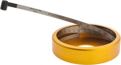 Made in USA - 0.001 Inch Graduation, 2 to 12 Inch Measurement, Spring Steel Diameter Tape Measure - 1/2 Inch Wide, 0.01 Inch Thick - Benchmark Tooling