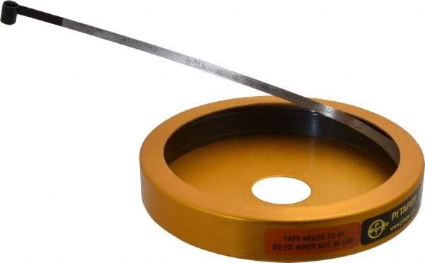 Made in USA - 0.001 Inch Graduation, 120 to 132 Inch Measurement, Spring Steel Diameter Tape Measure - 1/2 Inch Wide, 0.01 Inch Thick - Benchmark Tooling