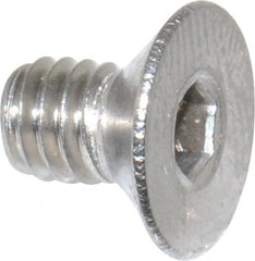 Value Collection - M4x0.70 Metric Coarse Hex Socket Drive, 90° Flat Screw - Grade 18-8 & Austenitic A2 Stainless Steel, Fully Threaded, 6mm OAL - Benchmark Tooling