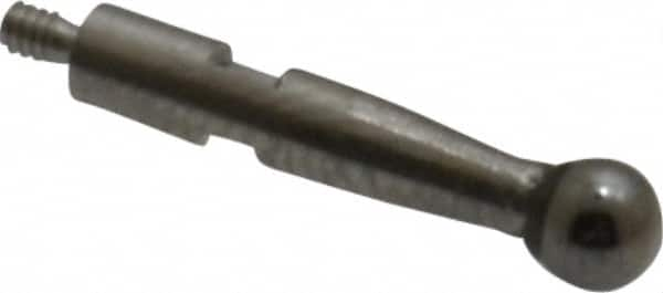 SPI - 0.12" Ball Diam, Carbide, Ball Test Indicator Contact Point - 1/2" Contact Point Length, Use with Brown & Sharpe Test Indicators - Benchmark Tooling