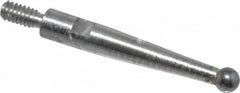 SPI - 0.08" Ball Diam, Carbide, Ball Test Indicator Contact Point - 0.7" Contact Point Length, Use with Mitutoyo Test Indicators - Benchmark Tooling