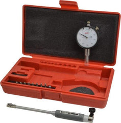 Value Collection - 9 Anvil, 0.4 to 0.7" Dial Bore Gage - 0.0005" Graduation, 4" Gage Depth - Benchmark Tooling