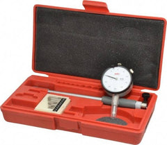 Value Collection - 8 Anvil, 0.7 to 1-1/2" Dial Bore Gage - 0.0005" Graduation, 5" Gage Depth - Benchmark Tooling