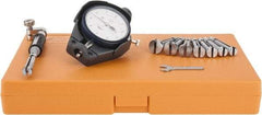 Mitutoyo - 8 Anvil, 0.4 to 0.7" Dial Bore Gage - 0.0001" Graduation, 2.4" Gage Depth, Accurate to 0.00016" - Benchmark Tooling