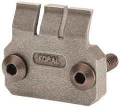 Mitee-Bite - 2-1/2mm Clamping Height, 880 Lb Clamping Pressure, Standard Height Single Stop Positioning Stop - 2-1/2mm Jaw Height, Spring Steel, Series Mitee-Bite Kopal Mini Clamps - Benchmark Tooling