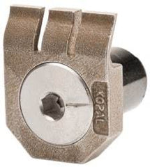 Mitee-Bite - 2-1/2mm Clamping Height, 880 Lb Clamping Pressure, Standard Height Low Profile Positioning Stop - 2-1/2mm Jaw Height, Spring Steel, Series Mitee-Bite Kopal Mini Clamps - Benchmark Tooling