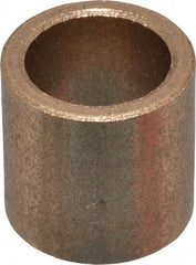 Boston Gear - 3/8" Inside x 1/2" Outside Diam, Oil Impregnated Bronze SAE-841 Sleeve Bearing - 1/2" OAL - Benchmark Tooling